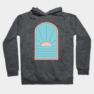 Beach Window Sunset Hoodie